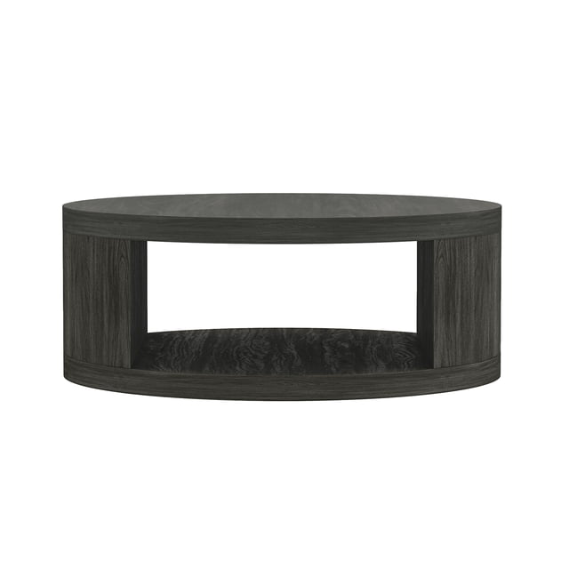 Alure Table Basse Ronde Contemporaine de 36 Pouces en Charbon