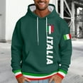thumbnail image 2 of Men's Hoodies Pullover Hoodies Sweatshirts Italian Print Letter Graphic Hoodie Pullover Sweatshirt Casual, 2 of 4