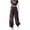 Gray, variant on Women High Waisted Cargo Pants Wide Leg Casual Pants with Pockets Combat Military Trousers Gray S