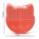 thumbnail image 4 of Alfombrilla de limpieza de brochas de maquillaje de silicona 3 en 1, alfombrilla de lavado de brochas de limpieza de maquillaje, estante de secado de brochas de maquillaje, herramienta de lavado, 4 of 5