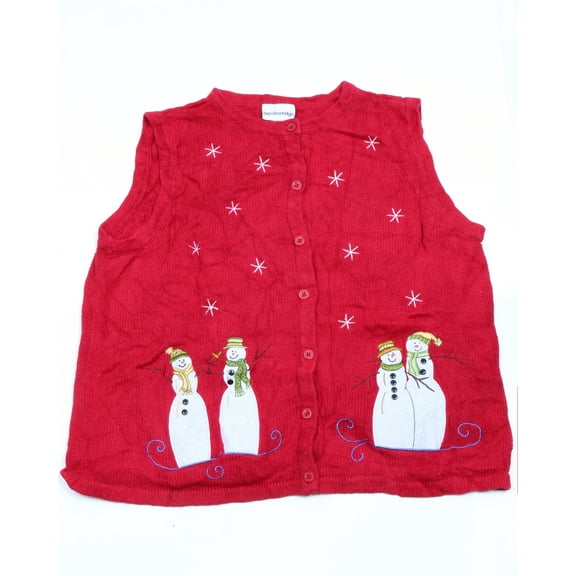 Vintage One of a kind Ugly Christmas Holiday Sweater Vest - Medium