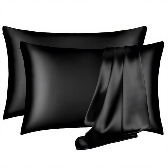 Funda de Almohada de Seda DKBslik 16 Momme Morera Estándar Paquete de 2