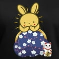 thumbnail image 3 of CafePress - Japanese Style Rabbit With Purse T Shirt - Women's V-Neck Dark T-Shirt, 3 of 4