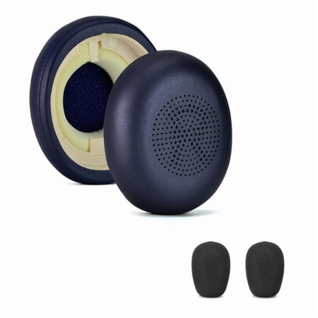 Replacement Ear Pads Cushions Mic Windscreen Compatible for Jabra Elite45h Evolve2 65UC for Enhanced Comfort and Sound