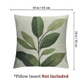 thumbnail image 4 of Sage Green Leaf Pillow Covers Set of 2 Spring Leaves Plants Botanical Decorative Pillowcase Square Cushion Case for Couch Sofa Bedroom Home Decoration, 4 of 8