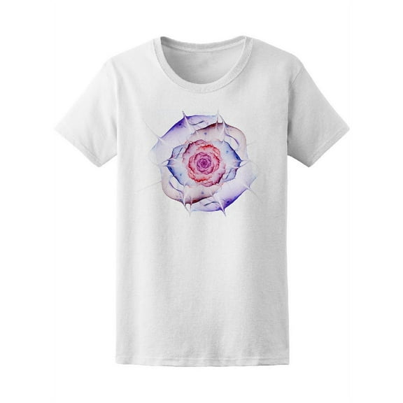 Watercolor Fractal Flower Women's Tee - Image by Shutterstock