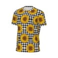 thumbnail image 6 of Wukai Sunflowers Print Men's Short-Sleeved Mesh T-Shirt,Quick-Dry Short Sleeve Workout T-Shirt-3X-Large, 6 of 8