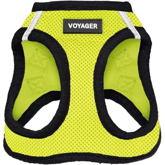 Voyager Step-in Air - All Weather Cat Mesh Harness by Best Pet Supplies - Lime Green Base, XXXS