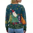 thumbnail image 7 of Women'S Christmas Sweater Cute Fun Christmas Sweater Fall And Winter Long Sleeve Knitted Sweater for Fall and Winter, Festive and Cozy, Ideal as Christmas Sweaters for Women ,Royal Blue,XL, 7 of 7