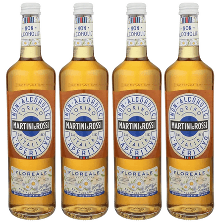 Martini & Rossi Floreale Non-Alcoholic Aperitivo Alcohol Free Drink Herbal Aperitif Made in Italy | 4 PACK