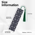 thumbnail image 3 of Kdxio Retro Flower Print Metal Tassel Bookmarks,Perfect Gift for Art Lovers and Bookworms Metal Bookmarks for Women, 3 of 8