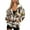 Brown Cow Sunflower, variant on Dachshund Dog Doughnut Womens Full Zip Up Hoodies Fleece Pullover Jackets Top Oversized Dropped Shoulder Long Sleeve Pullover Jackets Hooded Sweatshirt Y2K Hoodie Sweater for Women, 3XL