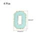 thumbnail image 2 of 4uds Parches de Letra Chenille Hierro Azul 3.1 Pulgadas para Ropa Zapatos Sombreros Mochilas, 2 of 5
