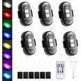 thumbnail image 1 of Pack de 6 Luces Strobe LED Magnéticas con Control Remoto, Luces estroboscópicas LED Inalámbricas, Luces Anticolisión Recargables para Coche, Moto, Bicicleta, 8 Colores, Impermeables (6PC),6PC, 1 of 7