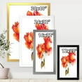 thumbnail image 4 of Designart 'Two Blossoming Red Roses On White' Traditional Framed Art Print, 4 of 4