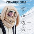 thumbnail image 4 of Balaclava Ski Mask for Women Men, Fleece Thermal Winter Face Mask Windproof Scarf Mask Neck Warmer Hood for Cold Weather, 4 of 5