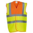 thumbnail image 2 of Yoko- Chaleco reflectante Modelo Premium unisex (Paquete de 2) (Amarillo/Naranja reflectante), 2 of 2