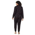 thumbnail image 4 of Aria Women’s Cozy Jersey Henley Pullover and Jogger 2pc Sleepwear Set, Sizes XS-4X, 4 of 8