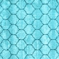 thumbnail image 1 of Ahgly Company Indoor Square Trellis Light Blue Modern Area Rugs, 7' Square, 1 of 4