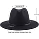 thumbnail image 2 of Sombrero panamá flexible de ala ancha Retro para mujer, hebilla de cinturón, alimentado de lana, 2 of 5