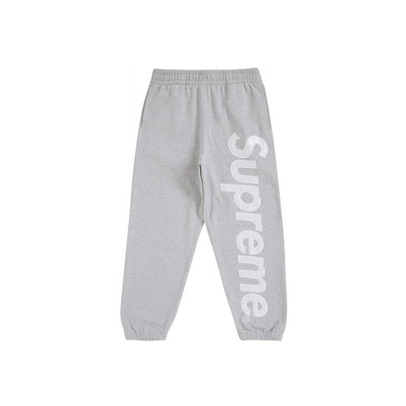 Supreme Men's Satin Applique Sweatpant FW24 Heather Grey, from StockX