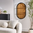 thumbnail image 5 of Better Homes & Gardens Open Frame Arch Shelf with Black Metal and Light Honey Finish, 5 of 12