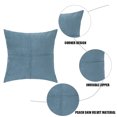 thumbnail image 3 of fundas de almohada de gamuza sintética decorativas plisadas para sofá cama, funda de cojín cuadrada de color sólido suave (45 x 45 cm, multicolor), 3 of 5