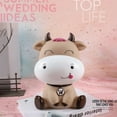 thumbnail image 6 of LYINGF Piggy Bank Large Cow for Boys Girls Coin Bank for Boys Girls Kids Cute Cow Piggy Bank Big Eyes for Children's Birthday Gifts, 6 of 9