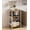 White, variant on 4 Tier Coffee Bar Station, Corner Bakers Rack with 5 Hooks & Wire Basket, Coffee Maker Stand for Small Space, Kitchen Storage Shelf for Entryway, Living Room, Café