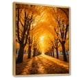 thumbnail image 2 of Designart "Golden Autumn Canopy Tree Splendor II" Cottage Floater Framed Canvas Print, 2 of 7