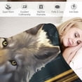 thumbnail image 3 of Nawypu  Wolf Blanket Gifts with Name Cute Throw Blanket for Adults Kids - Grey Soft Plush Blankets for Bed, Couch &amp; Travel, 3 of 6