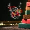 thumbnail image 3 of Glowneon Snowman Swing Neon Sign, Snowman Swing Led Light, Handmade Snowman Christmas Neon, 3 of 4