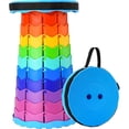thumbnail image 1 of Tabouret Pliable Amélioré Épaissi, Tabouret Pliable Portable Tabouret Rétractable pour Pêche, Randonnées, BBQ, Fêtes, Activités Extérieures (Arc-en-Ciel), 1 of 6