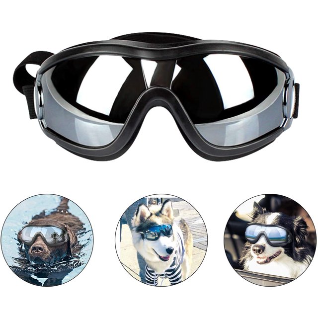 Gafas de sol para perros, impermeables y resistentes al viento, para perros grandes y medianos