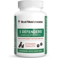 thumbnail image 1 of Real Mushrooms 5 Defenders Apoyo Inmune Para Mascotas 90caps, 1 of 4