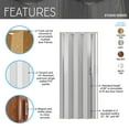 thumbnail image 5 of Techni Home 32" W PVC Foldable Accordion Doors or Privacy Room Divider for Internal Use, Grey, 5 of 9