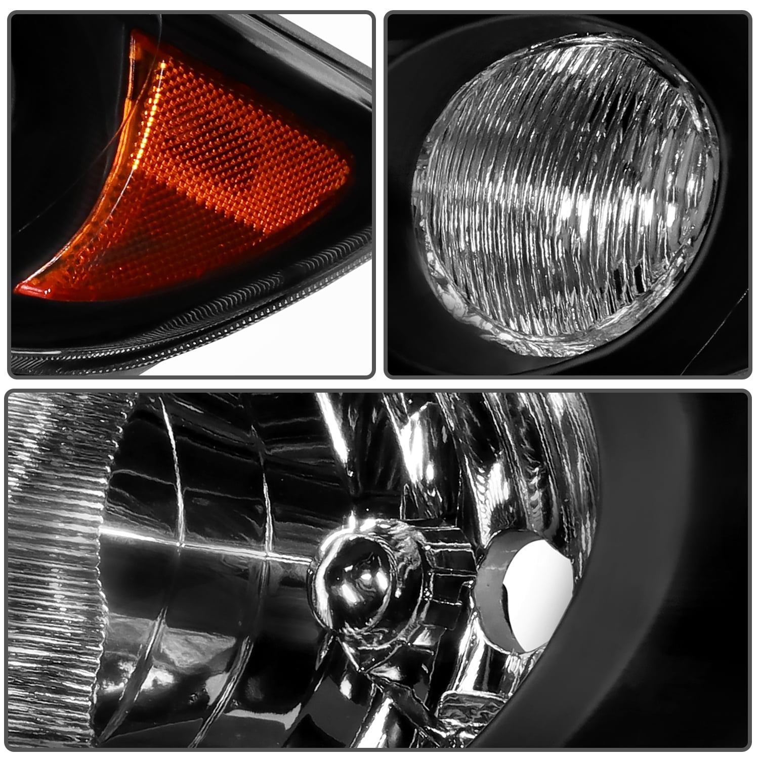 ECCPP headlight assembly kit for 2009 2010 for TOYOTA Corolla Headlights Front Lamp Direct Replacement Pair Left + Right 2503183