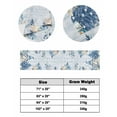 thumbnail image 6 of Xipuska Blue Gnomes Bed Runners for King Size Bed, Decorative Bed Throws for Foot of Bed, Christmas Eucalyptus Xmas Poinsettia Wood Grain Bed Runner Sofa Throw Bedding Scarf Slipcover for Bedroom, 6 of 6