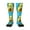 1 Black, variant on Avocado with Glasses Print Thigh High Socks Extra Long Stretchy Sock Women Over Knee High Opaque Stocking Daily Wear