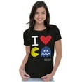 thumbnail image 3 of Pixelized Retro Game I Heart PACMAN Women's T Shirt Ladies Tee Brisco Brands S, 3 of 5