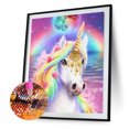 thumbnail image 2 of Taladro de diamante Unicornio 5D Kits de pintura de bricolaje Decoración de pared cuadrada completa Arte de diamantes de imitación Hugtrwg Para estrenar, 2 of 9