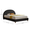 thumbnail image 2 of Ilios Innova | Base de Cama Matrimonial con Cabecera tipo Arco Tapizada en Lino. Diseño Moderno Minimalista en Color Negro., 2 of 9