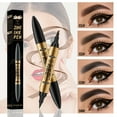 thumbnail image 1 of Lápiz de cejas Lápiz delineador de ojos | Doble cabezal 2 en 1 punta de cuatro puntas | Bifurcado Impermeable de larga duración | Resistente al sudor y a la lluvia | Herramienta de maquillaje de, 1 of 4