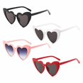 thumbnail image 1 of Women Love Heart Shaped Sunglasses Retro Gradient Color Lens Eye Glasses, 1 of 3