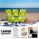 thumbnail image 5 of Fotbe Green Apple Bolsa de Viaje para Playa - Resistente al Agua, Bolsa Tote de Gran Capacidad y Ligera con 7 Bolsillos para Mujeres y Hombres, 5 of 7