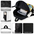 thumbnail image 4 of Pororo el Pequeño Pingüino-theme Backpack, Campus style schoolbag Bookbag with Adjustable Shoulder Straps And Large Zip Compartment, Unisex Travel Bags., 4 of 6