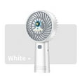 thumbnail image 5 of Holloyiver Portable Mini Handheld Fan, USB Rechargeable Small Pocket Fan, 3 Speeds Personal Small Hand Fan for Travel/Summer/Concerts/Lash, Gifts for Women (White), 5 of 6