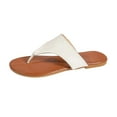 thumbnail image 2 of THDHVS Sandals Women,Womens Sandals Dressy,Fashion Women Casual Round Head Comfy Slippers Beach Casual Slipsole Shoes Beige 6, 2 of 5