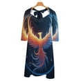 thumbnail image 6 of Phoenix Rising from Ashes Women's Fall Dresses Casual Loose Flowy Swing Shift Dress, 6 of 9