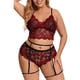 thumbnail image 1 of Gibobby Ropa interior mujer Conjunto de Lencería Sexy de Colegiala, Pijamas Caseros Sexy para Mujer, Ropa de Encaje Regalo de Aniversario(Rojo, 4XG), 1 of 5